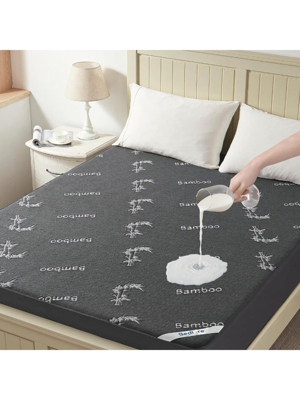 Waterproof Twin Mattress Protector - Soft Bamboo Viscose, Deep Pocket